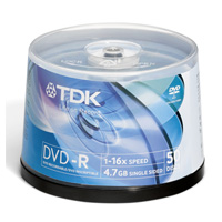 TDK DVD-R 16X CAKE 50