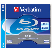 Verbatim BLU-RAY 25GB 2X SPEED JEWEL CASE PK1