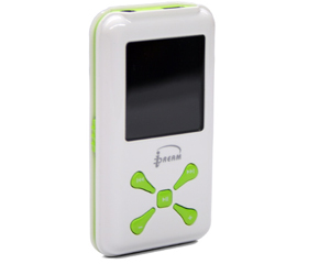 Idream MP3/MP4 PREMIO 4GB 1.5" COM FM WHITE & GREEN