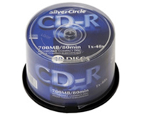 CD-R 52x Silver Circle - Pack 50