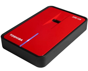 Toshiba Disco 200GB 2,5" SecuRed - USB 2.0 Sensor de impressões digitais e EasyGuard