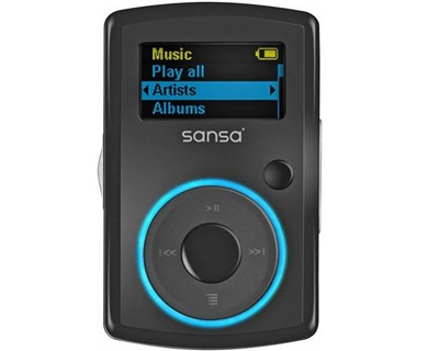 SanDisk Sansa Fuze 1.9" - Radio / leitor digital - flash 8 GB - WMA MP3 vídeo - Preto