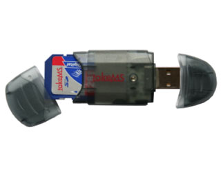 Leitor Mem Flex MMC/RSMMC/SD/MINI SD CARD USB 2.0