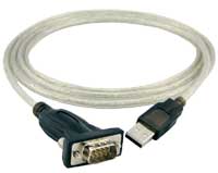 Cabo conversor USB p/ RS232 (DB9)